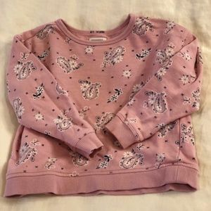 Gymboree Pink Paisley Spring Sweatshirt Girls 3T